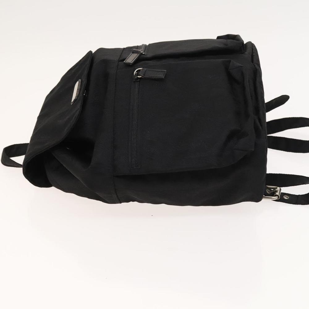 ETRO Backpack Nylon Silver Black Auth bs24801 - Picture 5 of 16